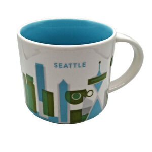 Starbucks You Are Here Mug Seattle Washington 14 oz Ceramic Cup